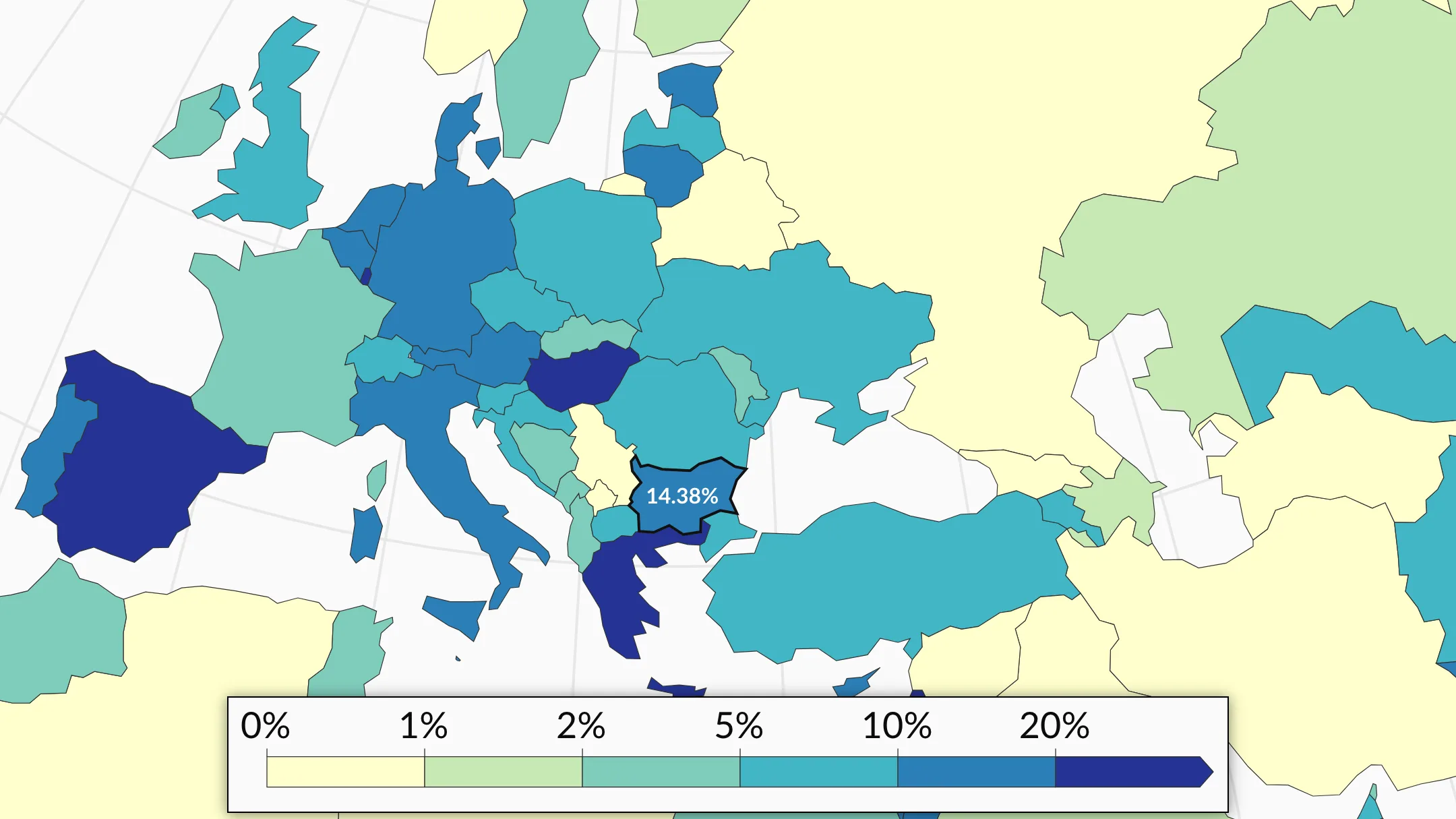 Доля PV в Болгарии 2024